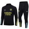 Sudadera De Entrenamiento Trajes Arsenal Quarter Zip 23-24 Negra - Hombre